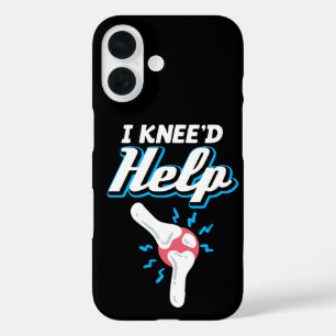 Funda iPhone 16 Necesité ayuda Reemplazo de rodilla Cirugía de rod