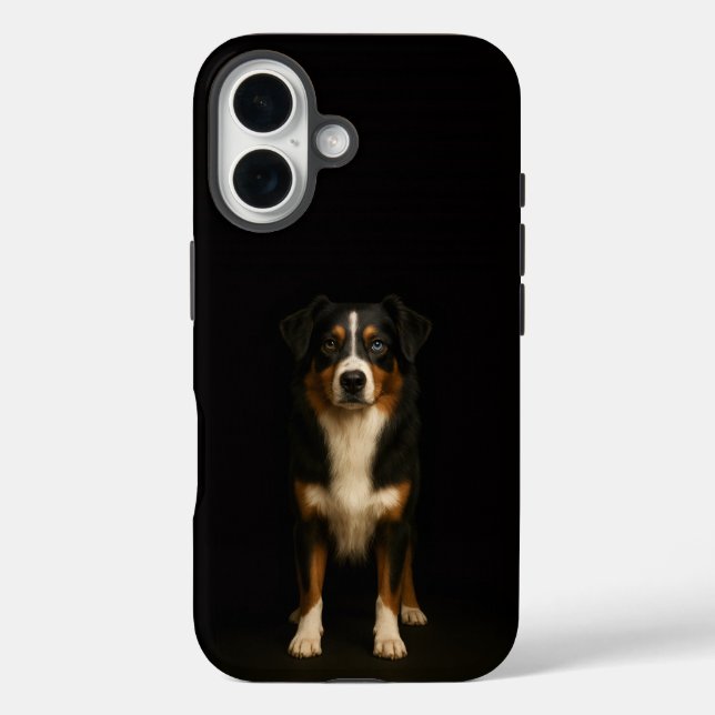 Funda iPhone 16 Negro 4 Luxe iPhone 16 Mate, Sabio Pastor Australi (Reverso )