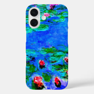 Funda iPhone 16 Nenúfares rojos, por Oscar-Claude Monet