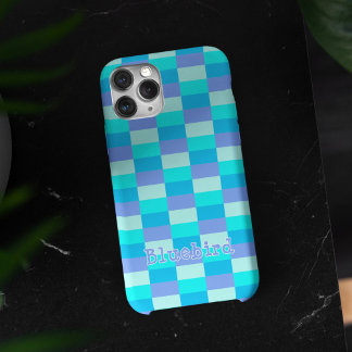 Funda iPhone 16 Neon Blue Color Pattern