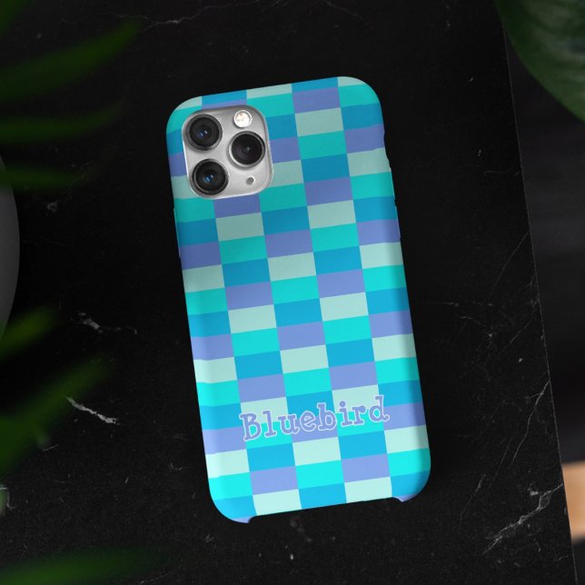 Funda iPhone 16 Neon Blue Color Pattern (Subido por el creador)