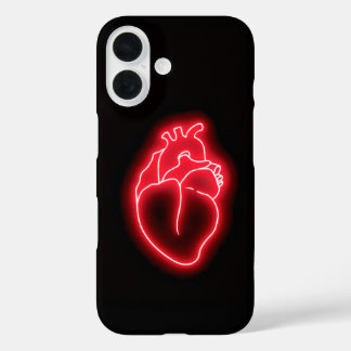 Funda iPhone 16 Neon Heart
