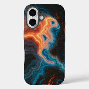 Funda iPhone 16 Neon Vortex Abstracto 