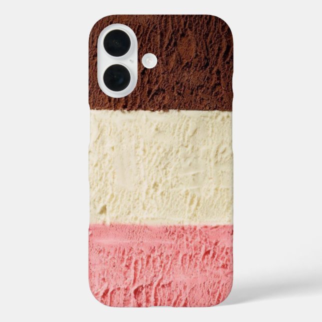 Funda iPhone 16 Neopolitan Ice Cream (Reverso )