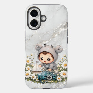 Funda iPhone 16 Neos Kawaii Zodiaco Cáncer
