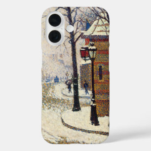 Funda iPhone 16 Nieve, Boulevard de Clichy, París de Paul Signac