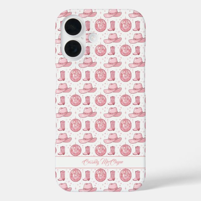 Funda iPhone 16 Niña de campo rosado con estética Girona (Reverso )