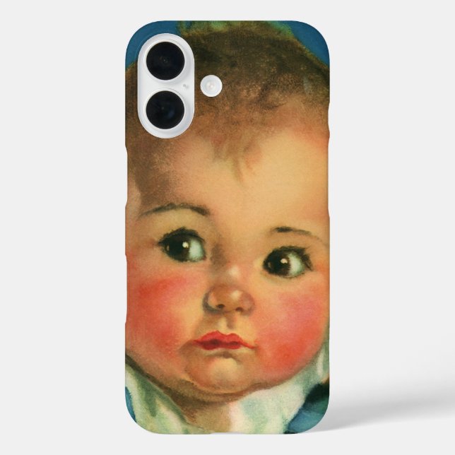 Funda iPhone 16 Niño ventilado, niño pequeño o Chica en trona (Reverso )