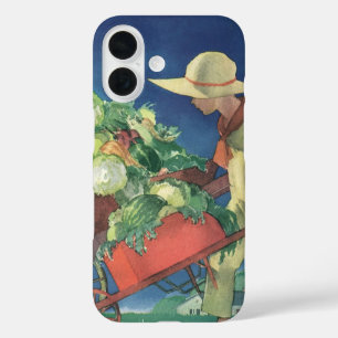 Funda iPhone 16 Niño Vintage, Jardinería Orgánica; Jardín de la Vi