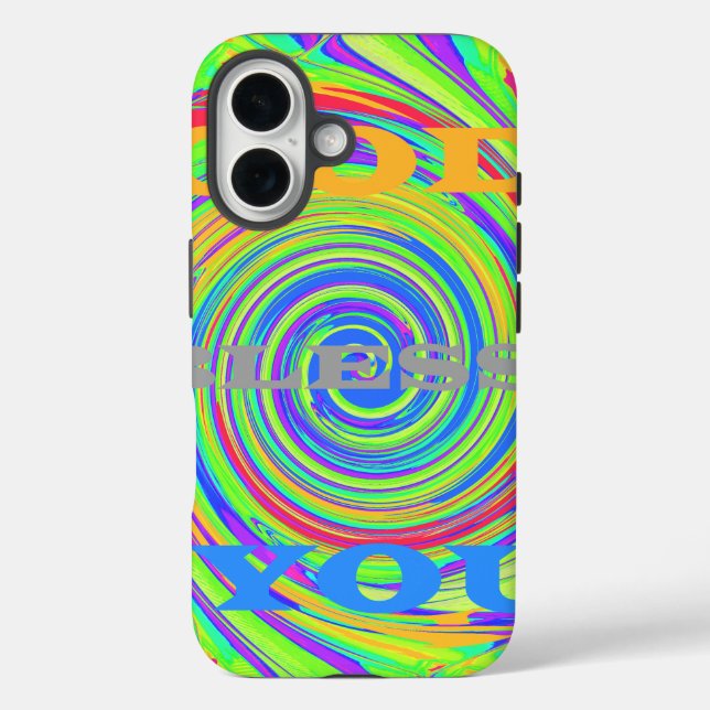 Funda iPhone 16 Niños Bebés Dios te bendiga..png (Reverso )