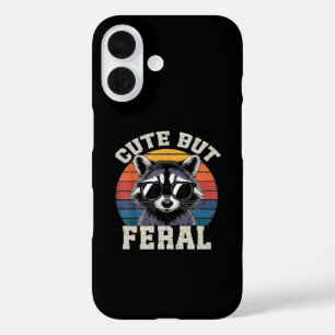 Funda iPhone 16 Niños Racoon Tee Cute Pero Feral