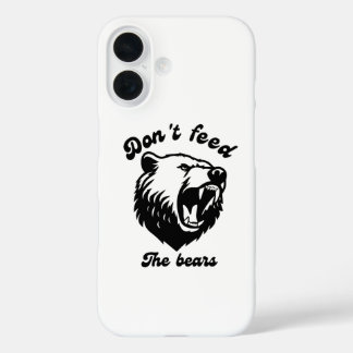 Funda iPhone 16 No alimente a los osos
