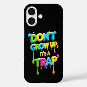 Funda iPhone 16 No crezcas, es una trampa Cita divertida con cam