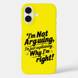 Funda iPhone 16 No estoy discutiendo, sólo estoy explicando por qu