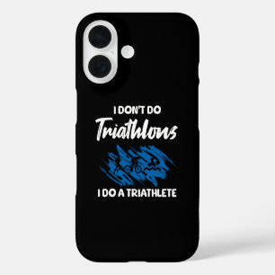 Funda iPhone 16 No hago triatlones, lo hago un triatleta gracioso