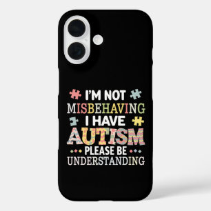 Funda iPhone 16 No Me Estoy Portando Mal Tengo Conciencia del Auti