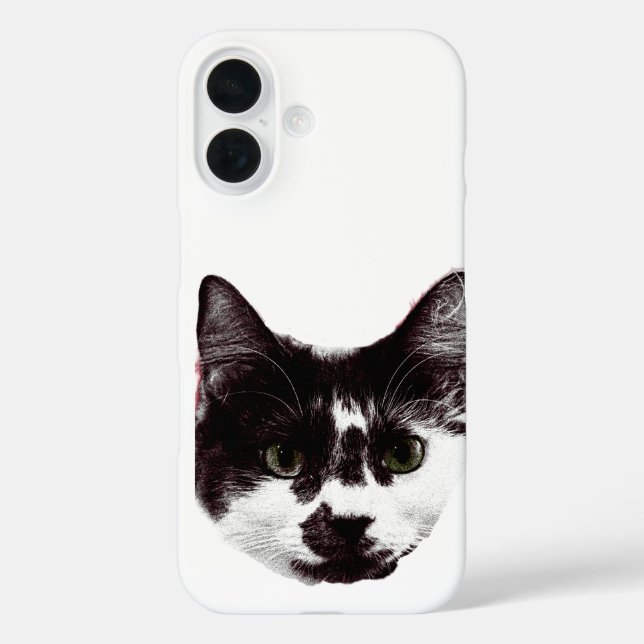 Funda iPhone 16 No Me Llames Bonito | Cara de Gato (Reverso )