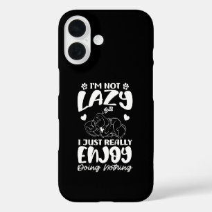 Funda iPhone 16 No Soy Perezoso Simplemente Disfruto Mucho No Hace