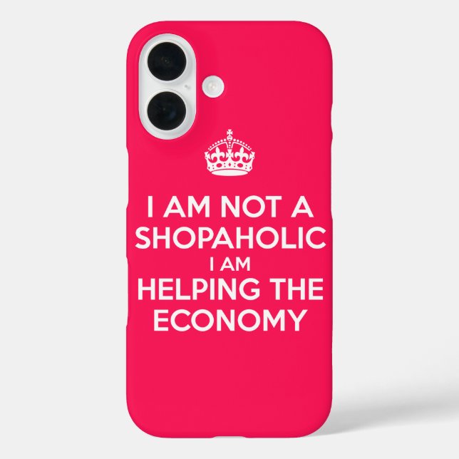 Funda iPhone 16 No soy un Shopaholic (Reverso )
