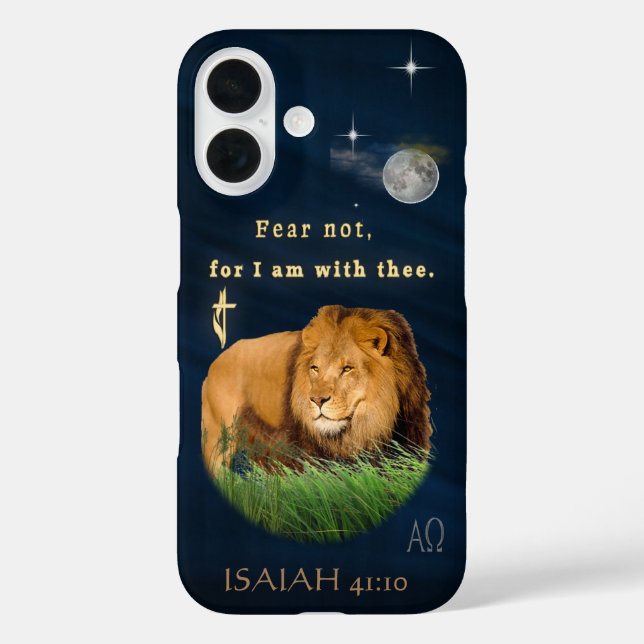 Funda iPhone 16 No temas, porque yo estoy contigo (Reverso )