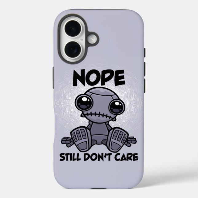 Funda iPhone 16 No, todavía no te importa un robot indiferente. (Reverso )