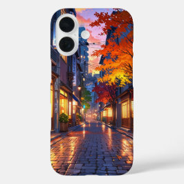 Funda iPhone 16 Noche de Aldea Otoño