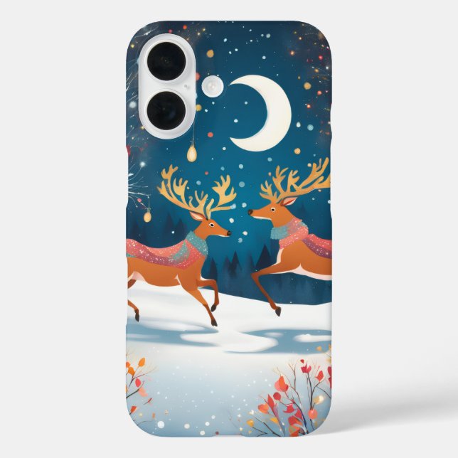 Funda iPhone 16 Noche de Navidad (Reverso )