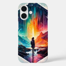 Funda iPhone 16 Noche estrellada Wanderlust: Una aventura capricho