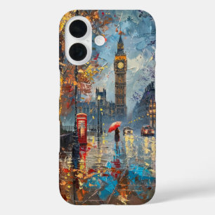Funda iPhone 16 Noche lluviosa en Londres