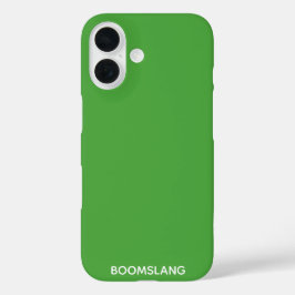 Funda iPhone 16 Nombre de color verde de Boomslang