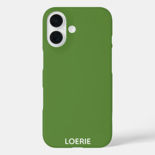 Funda iPhone 16 Nombre de color verde de Loerie