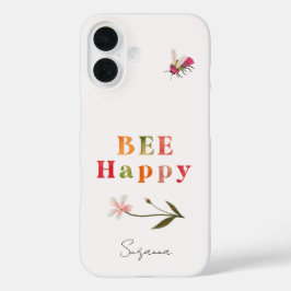 Funda iPhone 16 Nombre del Boho de citas Inspiradoras de Abejas ro