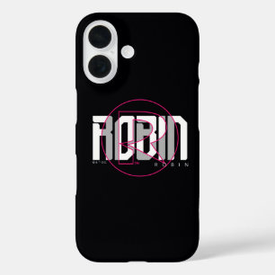 Funda iPhone 16 Nombre Hi-Tech Gráfico de Robin