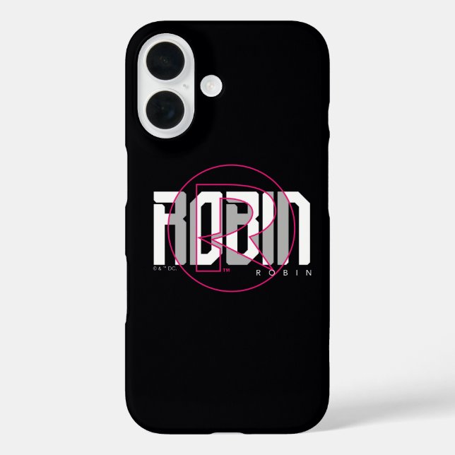 Funda iPhone 16 Nombre Hi-Tech Gráfico de Robin (Reverso )