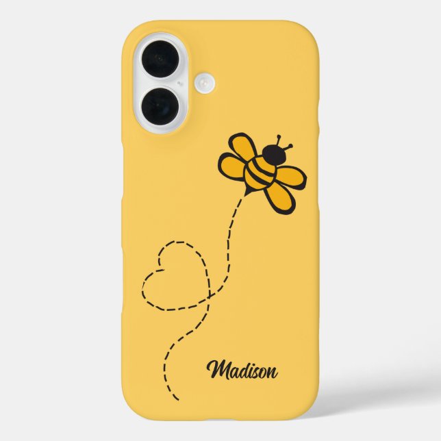 Funda iPhone 16 Nombre personalizado Ama de amor (Reverso )