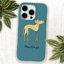 Funda iPhone 16 Nombre personalizado del perro Sloughi