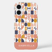 Nombre personalizado Earthy Geometric Boho Stylish