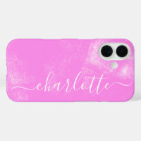 Nombre personalizado estético grunge rosado