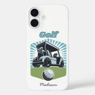 Funda iPhone 16 Nombre personalizado Golf es vida
