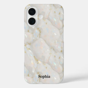 Funda iPhone 16 Nombre personalizado Piedra opresiva irlandesa