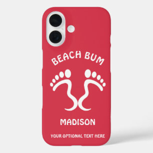 Funda iPhone 16 Nombre personalizado, texto y color de la barra