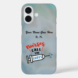Funda iPhone 16 Nombre y título de enfermeras llaman a los disparo