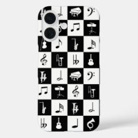 Notas e instrumentos de música moderna y elegante