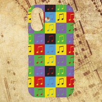 Notas musicales Colorful 8th Pop Art Pattern