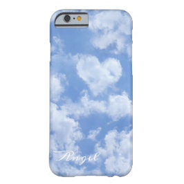 Funda iPhone 16 Nube De Corazón Aburrido En Cielo Azul Feliz