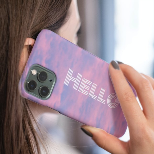 Funda iPhone 16 Nubes rosas en Sky Hello (In Situ)