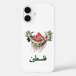 Funda iPhone 16 Nueva cubierta palestina - diseño de la sandía