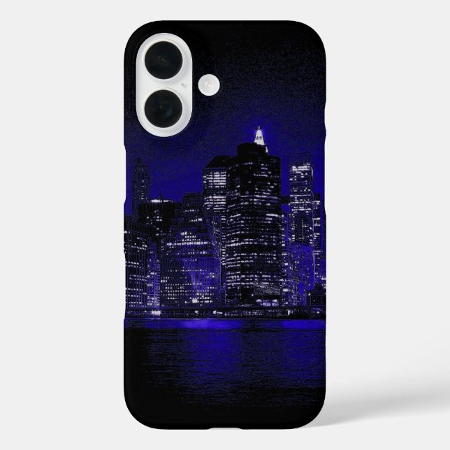 Funda iPhone 16 Nueva York De Noche (Reverso )