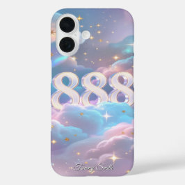 Funda iPhone 16 Número de ángel holográfico - Manifestación cósmic