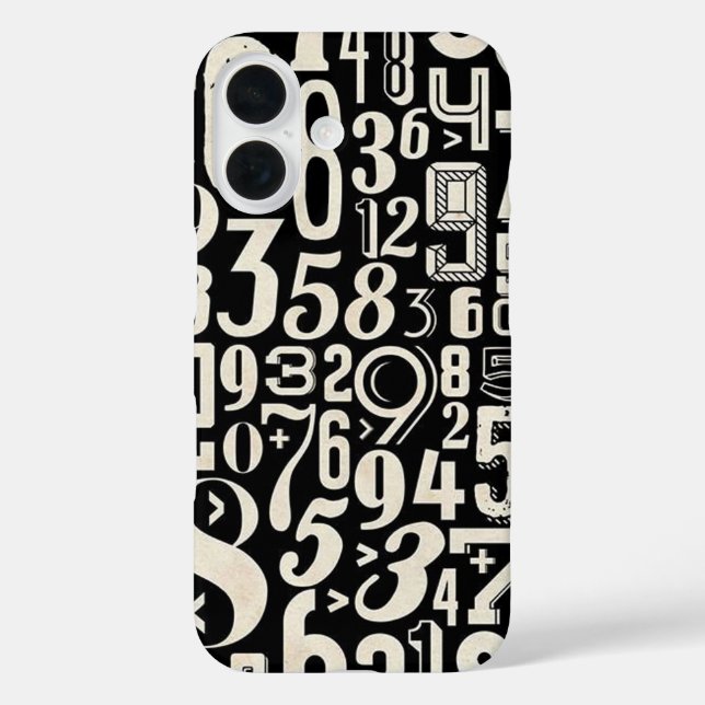 Funda iPhone 16 Números (Reverso )
